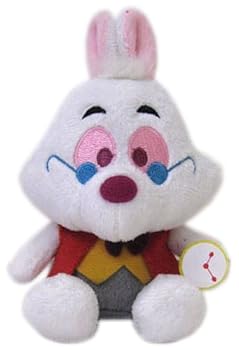 【中古】ディズニー 不思議の国のアリス なかよしビーンズ ぬいぐるみ ホワイトラビット画像