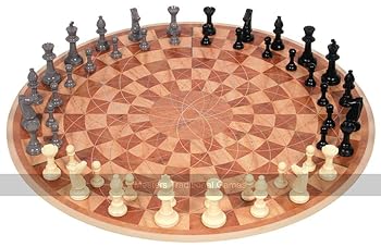 【中古】【39shop】3人用チェス円形ボード（良い）｜ドリエム店