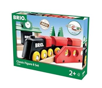 【中古】BRIO ブリオ クラシックレール 8の字セット 全22ピース 対象年齢 2歳 電車 おもちゃ 木製 レール 33028
