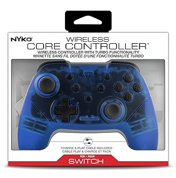【中古】NYKO ワイヤレス コア コントローラー Switch&PC専用 クリアブルー