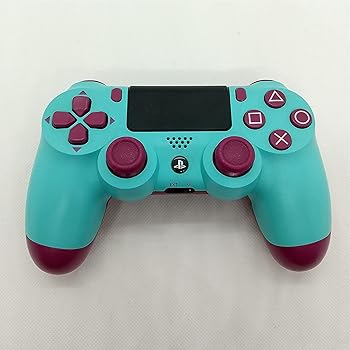 【中古】ソニーワイヤレスコントローラーＤＵＡＬＳＨＯＣＫ４ 木ノ実・青色 ゲオ一人占め