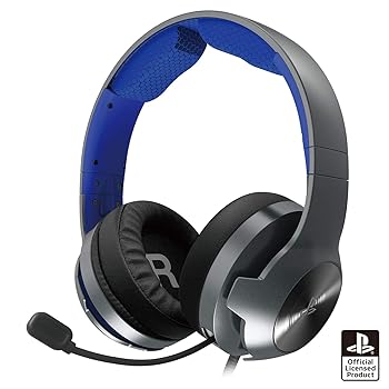 【中古】【39shop】PS5動作確認済ホリゲーミングヘッドセット★プロ for PlayStation?4 ブルーSONYライセンス商品(非常に良い)|ドリエム店