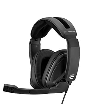 【中古】Amazon.co.jp 限定 EPOS ゲーミングヘッドセット 有線 密閉型 ノイズキャンセリング マイク GSP 302 ブラック 国内正規品