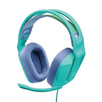【中古】Logicool G ゲーミングヘッドセット G335 ゲーミング 上端仕掛ける G335MN 超軽さ 222g 3.5粍 有線 立体物音 ステレオ 2.1ch フリップミュート