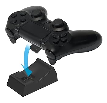 【中古】PS4対応置くだけ充電スタンド1台用 for ワイヤレスコントローラー DUALSHOCK4 ブラック