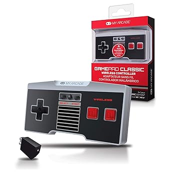 【中古】MY ARCADE NESクラシック・エディション・コンソール用 クラシック・ワイヤレス・コントローラ ホワイトグレー