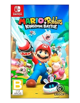 【中古】任天堂Switch アクション・ファイティングゲーム SW Mario+Rabbids Kingdom Battleマリオ+ラビッツ キングダムバトル〈Ubisoft〉北米版新品