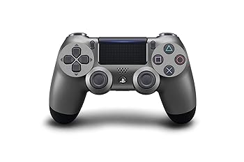 【中古】【39shop】ワイヤレスコントローラー★DUALSHOCK 4 スチール・ブラック CUH-ZCT1J08（非常に良い）｜ドリエム店