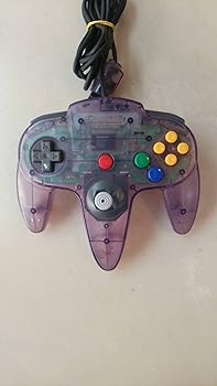 【中古】制御装置Bros.クリアーパープル N64