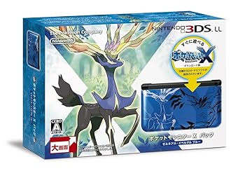 【中古】ニンテンドー3DS LL ポケットモンスター Xパック ゼルネアス・イベルタル ブルー
