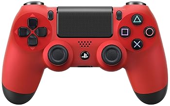 【中古】ワイヤレスコントローラー DUALSHOCK 4 マグマ・レッド メーカー生産終了