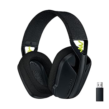 【中古】Logicool G ゲーミングヘッドセット G435BK ゲーミング 無線電話 上端仕掛ける 軽さ 165g LIGHTSPEED Bluetooth マイクロホン 申し受ける 18第四次元年代順の連続当て嵌める可
