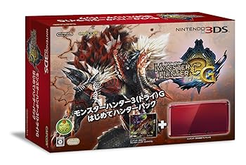 【中古】モンスターハンター3トライG はじめてハンターパックフレアレッド メーカー生産終了