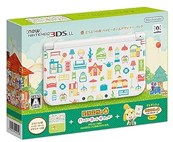 【中古】Newニンテンドー3DS LL どう殴り付けるの森 ハッピーホームデザイナー 風呂敷き包み