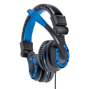 【中古】dreamGEAR GRX-340 PS4用 ゲームヘッドセット ブラックブルー