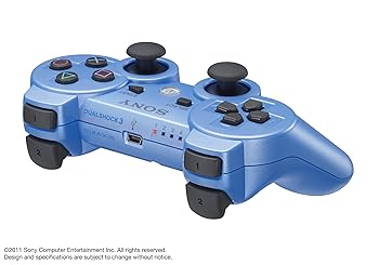 【中古】ワイヤレスコントローラ DUALSHOCK3 キャンディー・ブルー CECH-ZC2J YB画像