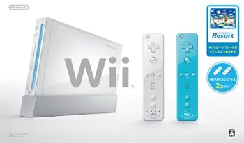 【中古】Wii本体 シロ Wiiリモコンプラス2個、Wiiスポーツリゾートメーカー生産終了
