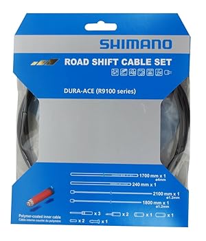 【中古】シマノSHIMANO リペアパーツ シフトケーブルセット ポリマーコーティング R9100 ブラックOT-RS900、RD-R9100用ノーズ付 Y0BM98010