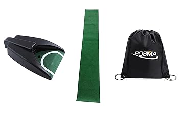 【中古】Posma PG010S 自動戻りPutting Cup，Miniゴルフ住宅用練習マットPortable運転鳴ったマット， バッグ