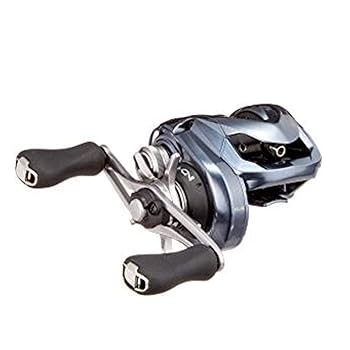 【中古】シマノSHIMANO ベイトリール 両軸 黒いこと2階建てバス 18 アルデバラン MGL 30 右手持ち部分 2階建てバス 軽さルアー向け