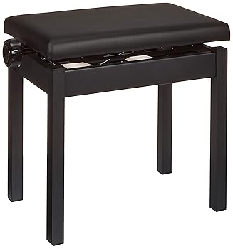 【中古】KAWAI 高低自在椅子 ブラック WB-35B