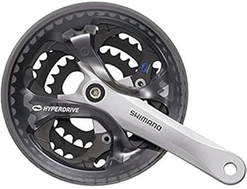 【中古】シマノSHIMANO フロントチェーンホイールMTB FC-M361-L ブラック 48X38X28T 170mm 8S7S チェーンガード付 チェーンケース対応 ・対応BB 四角軸 1