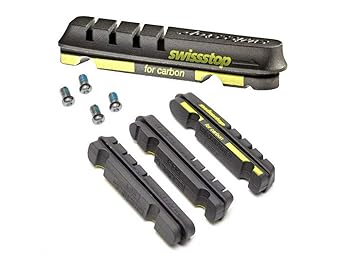 【中古】SWISS STOPスイス連邦立ちふさがる FLASH EVO BLACK PRINCE 炭素リム用 ブレーキシュー