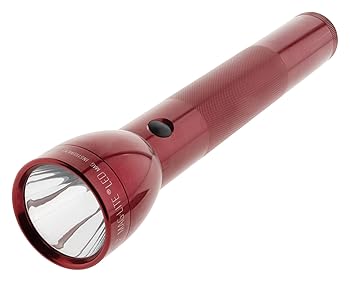 【中古】第三時人：3rd Generation 本体色：赤いこと MAGLITE 3D LEDマグライト ST33036, Red単１塩基蓄電池×3本  明るさMAX：625lm