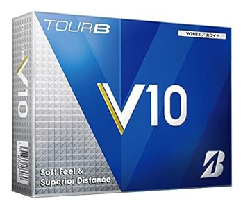 【中古】BRIDGESTONEブリヂストン ゴルフボール TOUR B V10 1ダース12個入り ホワイト RVWX