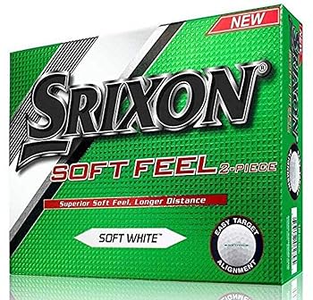 【中古】【39shop】SRIXONスリクソン★ゴルフボール Soft Feel Soft Feel ソフト フィール ゴルフボール 2ピース構造 2016年モデル 並行輸入品 1ダース ホワイト(非常に良い)|ドリエム店