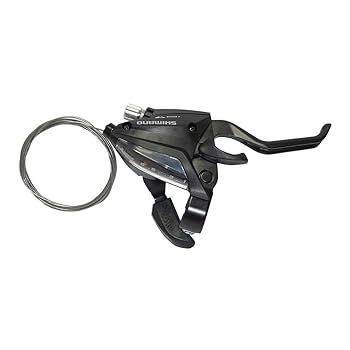 【中古】シマノSHIMANO シフティングブレーキレバーMTB ST-EF500 右レバーのみ 8S 2フィンガー ブラック ESTEF5002RV8AL