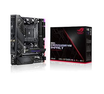 【中古】ASUS AMD X570 積み上げる AM4相応う お母さんゲーム盤 ROG CROSSHAIR VIII IMPACT  mini-DTX