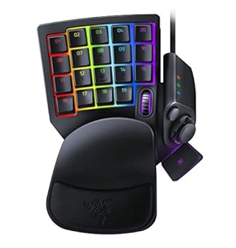 【中古】Razer Tartarus Pro 左手キーパッド 20個のアナログ動作スイッチ ホイール付 8方向サムパッド 32キーすべてをカスタマイズ可能 日本正規代理店品