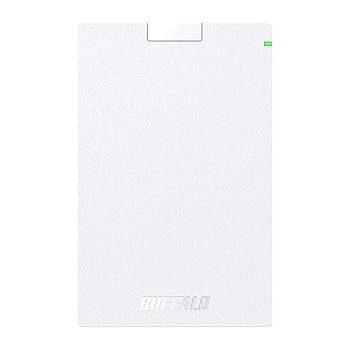 【中古】【39shop】バッファロー★BUFFALO USB3.2Gen1対応ポータブルHDD Type-Cケーブル付 1TB ホワイト HD-PGAC1U3-WA(良い)|ドリエム店