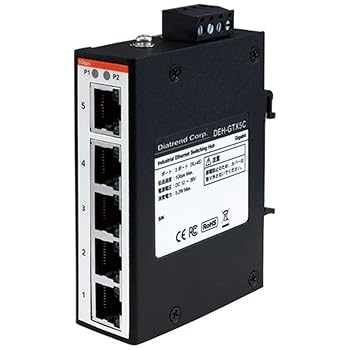 【中古】ダイヤトレンド 産業用イーサネットスイッチングハブ ギガビットLAN対応 DEH-GTX5C