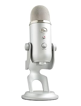 【中古】Logicool G Blue Yeti ゲーミングマイク BM400S USB コンデンサーマイク ゲーミング 実況 ストリーミング 配信 マイク シルバー PC Mac PS5 PS4