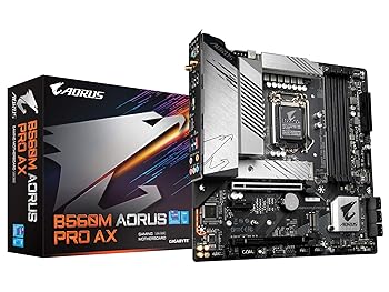 【中古】GIGABYTE B560M AORUS PRO AX Rev.1.0 母ちゃんゲーム盤 MicroATX Intel B560心付け書き割り積み上げる MB5281