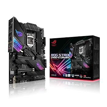 【中古】ASUS INTEL Z490 積み上げる LGA1200 相応う ROG STRIX Z490-E GAMING  ATX
