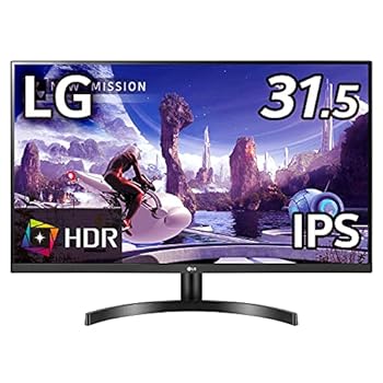 【中古】LG モニター ディスプレイ 32QN600-B 31.5インチWQHD2560×1440IPS非光沢HDR対応FreeSyncHDMI×2、DPフリッカーセーフ、ブルーライト低減モード