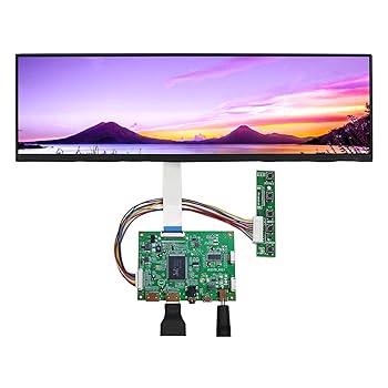 【中古】VSDISPLAY 12.6in IPS 長っ細い液晶 見せびらかす 解像力1920x515 電子データ処理 40いの一番 2HDMI Mini LCD制御装置基板 その他-パソコン・周辺機器