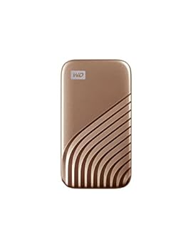 【中古】WD ポータブルSSD 500GB ゴールド USB3.2 Gen2 My Passport SSD 最大読取り1050 MB秒 外付けSSD 5 WDBAGF5000AGD-WESN