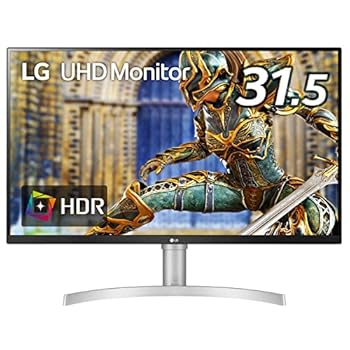 【中古】LG モニター ディスプレイ 32UN650-W 31.5インチ4KHDRIPS非光沢HDMI×2、DPFreeSync対応スピーカー搭載フリッカーセーフ、ブルーライト低減高さ