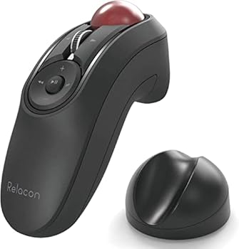 【中古】エレコム トラックボール二十日鼠 ハンデ手合い Relacon メディアコントロールボタン積み上げる 照明ランプ付 静音 Bluetooth 黒いこと M-RT1BRXBK