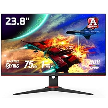 【中古】AOC ゲーミング液晶管する 24G2E511 23.8in盛りだくさんHDIPSHDMIDisplayPort75サイクル返事をするす早さ1msHDR効果流行り物FreeSyncフリッカーフリーローブ