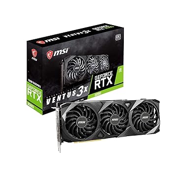 【中古】MSI GeForce RTX 3080 VENTUS 3X 10G OC グラフィクスゲーム盤 VD7358