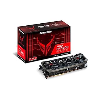 【中古】Power Color AMD Radeon RX6700XT積み上げる グラフィックゲーム盤 GDDR6 12GB 国内置き目代わりになる店品 AXRX 6700XT 12GBD6-3DHEOC