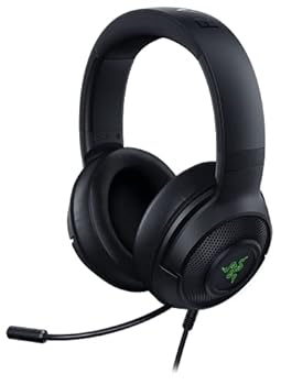 【中古】Razer Kraken V3 X ゲーミングヘッドセット Black 7.1 サラウンドサウンド TriForce 40mm ドライバー 単一指向性マイク ノイズキャンセリング Ch