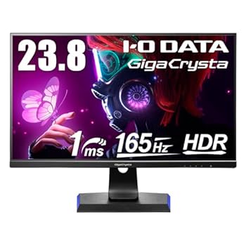 【中古】アイ・オー・データ IODATA ゲーミングモニター 23.8in FHD 1080p GigaCrysta 165サイクル 1ms ADSダイアログボックス AMD FreeSyncHDMI×3DisplayPortスピーカー