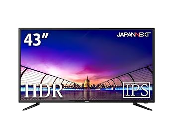 【中古】43インチ 大型液晶ディスプレイ 4K HDR PCモニター JN-IPS4302UHDR PIPPBP機能 FreeSync