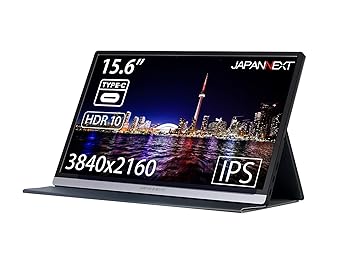 【中古】JAPANNEXT JN-MD-IPS1560UHDR 15.6型 4K 移動性管する USB Type-C miniHDMI